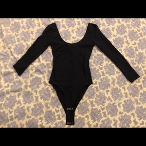 NWOT Topshop black bodysuit size 2